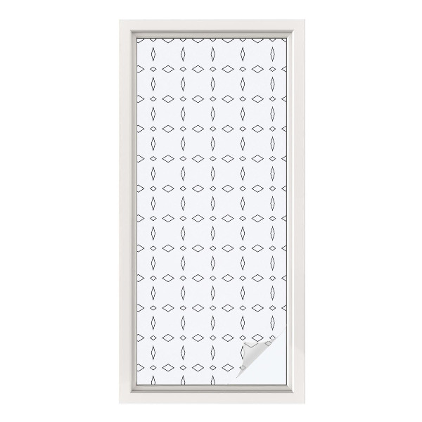Mliječna folija za staklo vitraj Oblici romba