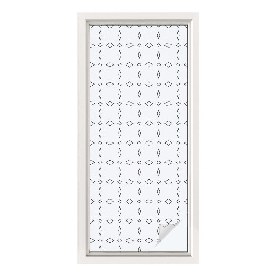 Mliječna folija za staklo vitraj Oblici romba