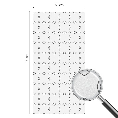 Mliječna folija za staklo vitraj Oblici romba