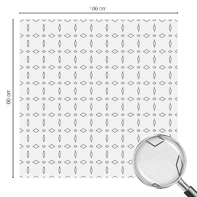 Mliječna folija za staklo vitraj Oblici romba