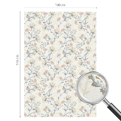 Samoljepljiva folija za staklo vitraj Cvijeće harmonije