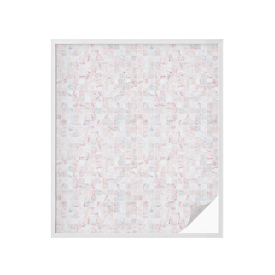 Mliječna folija za staklo vitraj Kameni mozaik