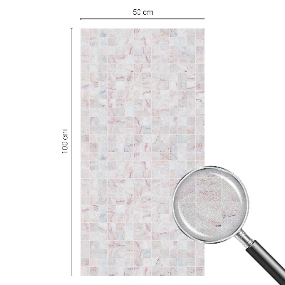 Mliječna folija za staklo vitraj Kameni mozaik