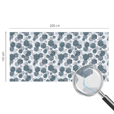 Mliječna folija za staklo vitraj Geometrijski šesterokuti