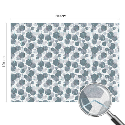 Mliječna folija za staklo vitraj Geometrijski šesterokuti