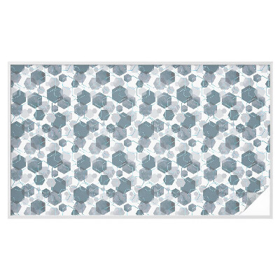 Mliječna folija za staklo vitraj Geometrijski šesterokuti