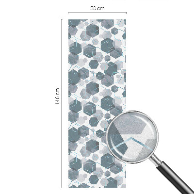 Mliječna folija za staklo vitraj Geometrijski šesterokuti