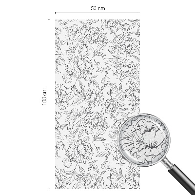 Folija za zaštitu od pogleda Cvjetni motiv