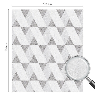 Samoljepljiva folija za staklo vitraj Sivi trokuti