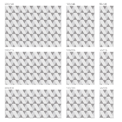 Samoljepljiva folija za staklo vitraj Sivi trokuti