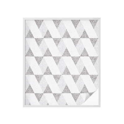 Samoljepljiva folija za staklo vitraj Sivi trokuti