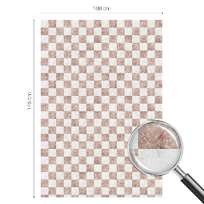 Mliječna folija za staklo vitraj Klasična šahovska ploča