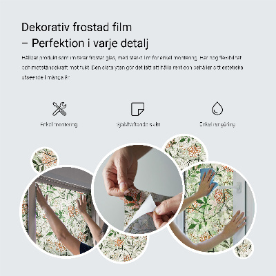 Folija za prozore zaštita od pogleda Biljni motiv