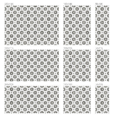 Folija za prozore zaštita od pogleda Klasične rozete