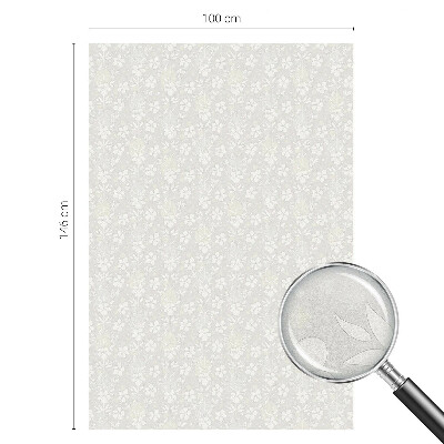 Mliječna folija za staklo vitraj Suptilno cvijeće