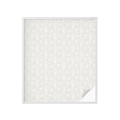 Mliječna folija za staklo vitraj Suptilno cvijeće