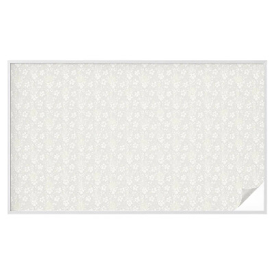 Mliječna folija za staklo vitraj Suptilno cvijeće