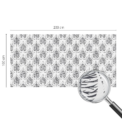 Mliječna folija za staklo vitraj Lisnata elegancija