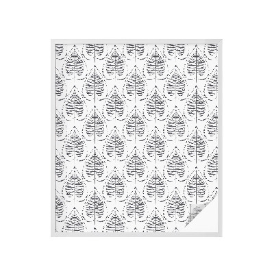 Mliječna folija za staklo vitraj Lisnata elegancija