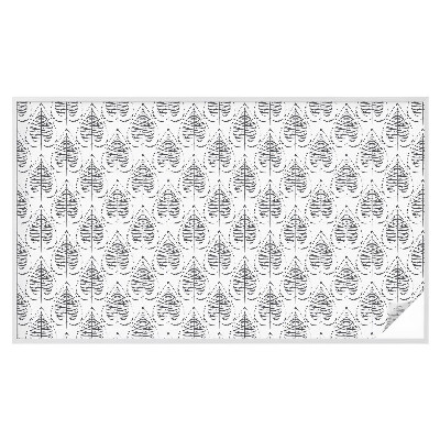 Mliječna folija za staklo vitraj Lisnata elegancija