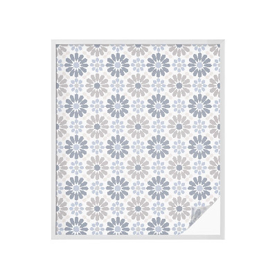 Samoljepljiva folija za staklo vitraj Cvjetni mozaik