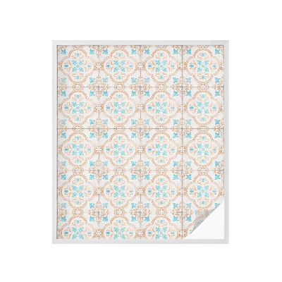 Mliječna folija za staklo vitraj Rustikalne pločice