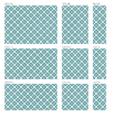 Dekorativna folija za staklo Cvjetna simetrija