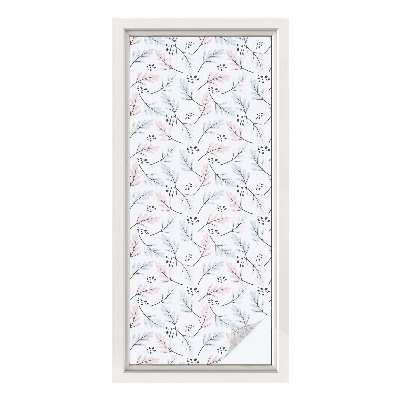 Mliječna folija za staklo vitraj Listovi biljke