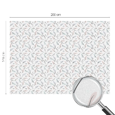 Mliječna folija za staklo vitraj Listovi biljke