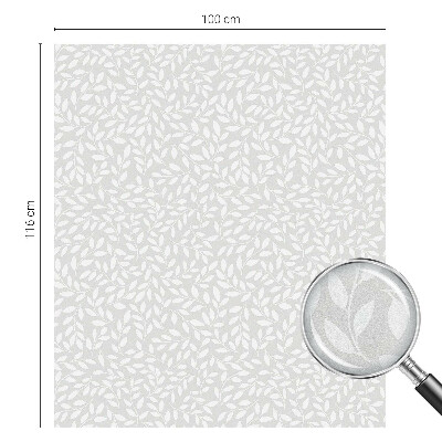 Samoljepljiva folija za staklo vitraj Lisnati uzorak