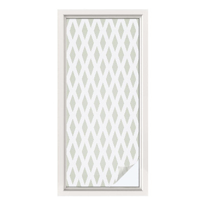 Mliječna folija za staklo vitraj Dijamantni uzorak