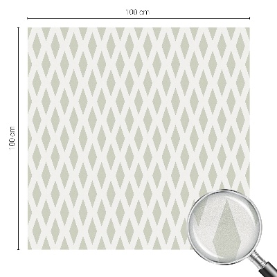 Mliječna folija za staklo vitraj Dijamantni uzorak