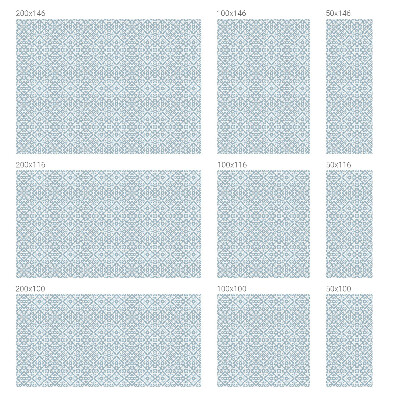 Samoljepljiva folija za staklo vitraj Plavi ukrasi