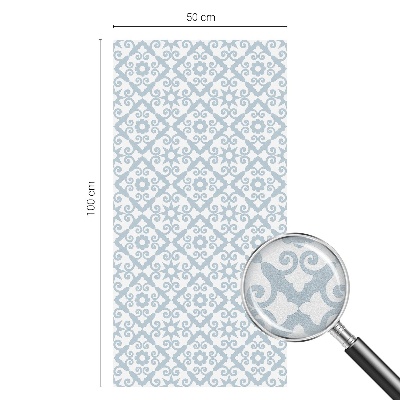 Samoljepljiva folija za staklo vitraj Plavi ukrasi