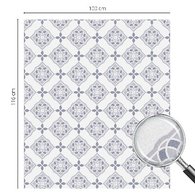 Dekorativna folija za staklo Cvjetni rombovi