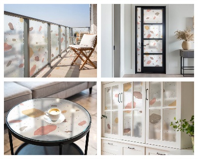 Dekorativna folija za staklo Apstraktni teraco