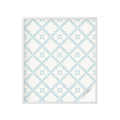 Samoljepljiva folija za staklo vitraj Plava geometrija