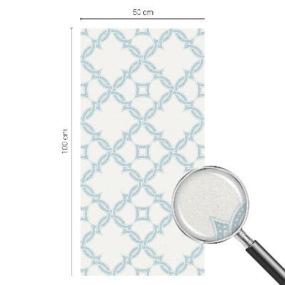 Samoljepljiva folija za staklo vitraj Plava geometrija