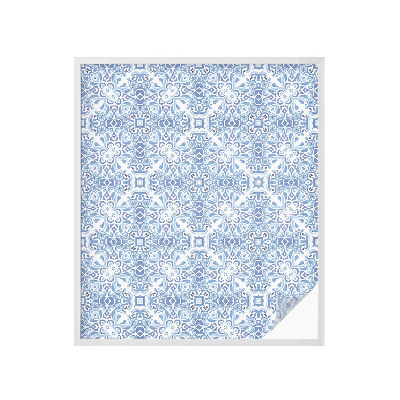 Samoljepljiva folija za staklo vitraj Plave pločice