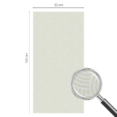 Mliječna folija za staklo vitraj Zakrivljene linije