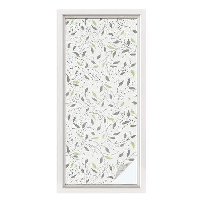 Mliječna folija za staklo vitraj Listovi izdanaka