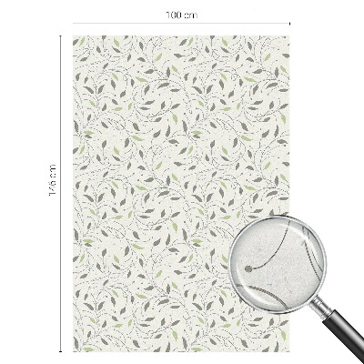 Mliječna folija za staklo vitraj Listovi izdanaka