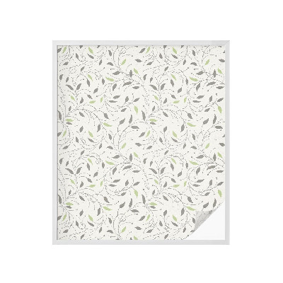 Mliječna folija za staklo vitraj Listovi izdanaka