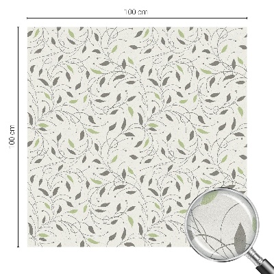 Mliječna folija za staklo vitraj Listovi izdanaka