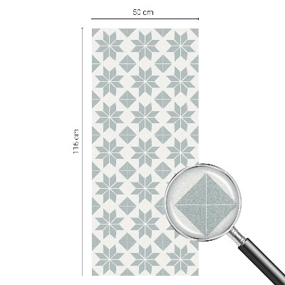 Mliječna folija za staklo vitraj Geometrijske zvijezde