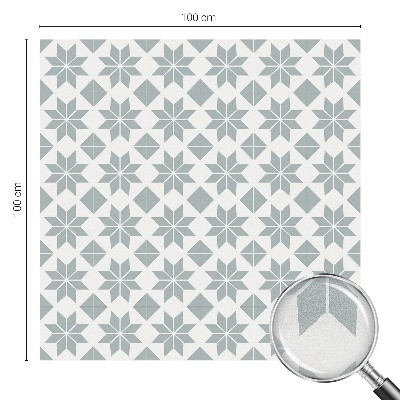 Mliječna folija za staklo vitraj Geometrijske zvijezde