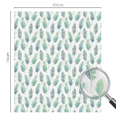 Samoljepljiva folija za staklo vitraj Tropsko lišće