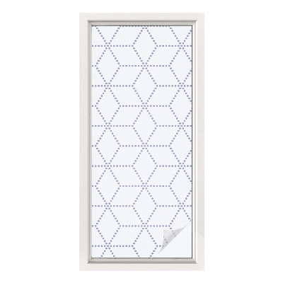 Folija za prozore zaštita od pogleda Ljubičasti rombovi