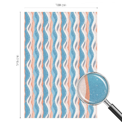 Mliječna folija za staklo vitraj Valoviti ritam