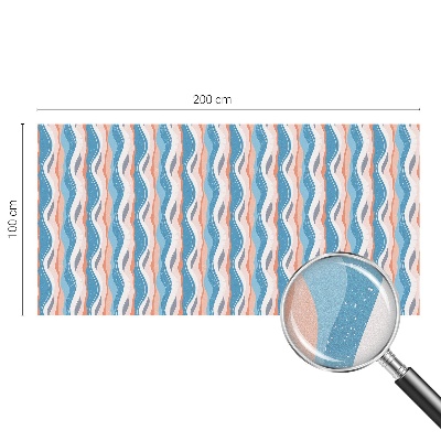 Mliječna folija za staklo vitraj Valoviti ritam